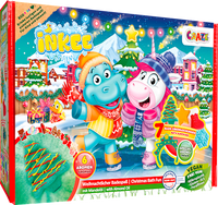 Cadeauset kinderbadtoevoeging Hippo Box Kerst 8-delig, 1 stuk
