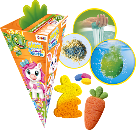 Geschenkset Ostern Kinder Badezusatz Happy Easter Karotte 8tlg., 1 St