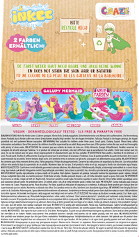 Kinderbadtoevoeging badbom Galupy Mermaid, 1 stuk