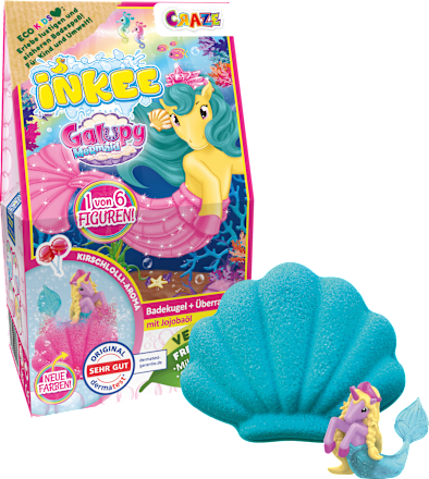 Kinder Badezusatz Badebombe Galupy Mermaid, 1 St