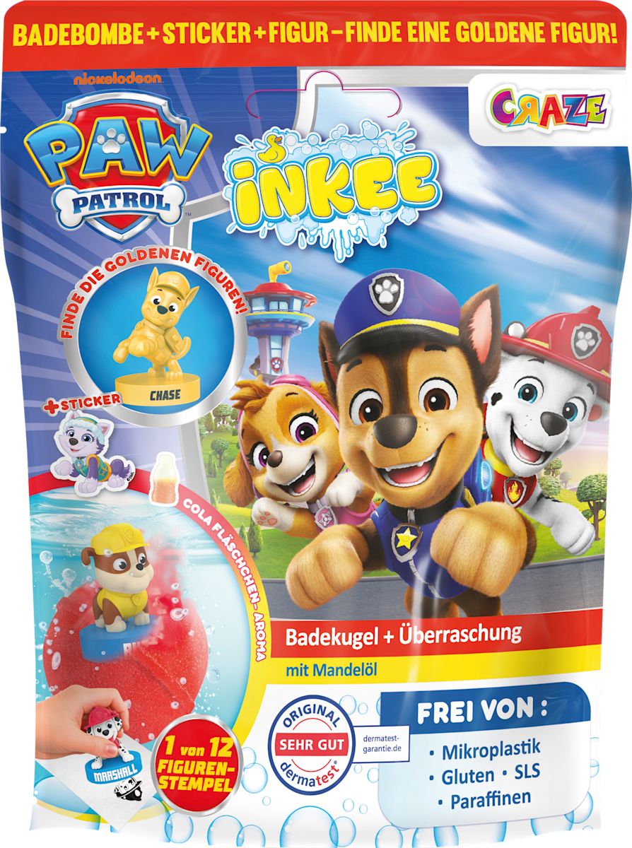 Kinder Badezusatz Badebombe Golden PAW Patrol, 1 St