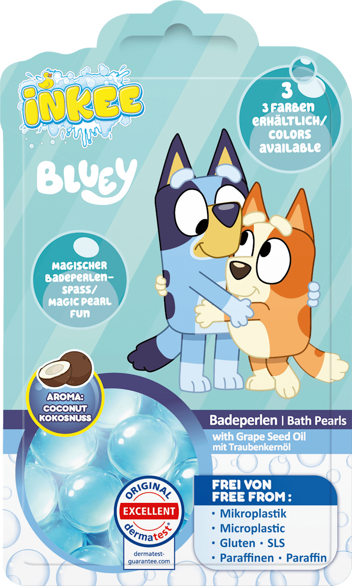 CRAZE Kinder Badezusatz Magischer Badeperlenspaß Bluey, 8 St