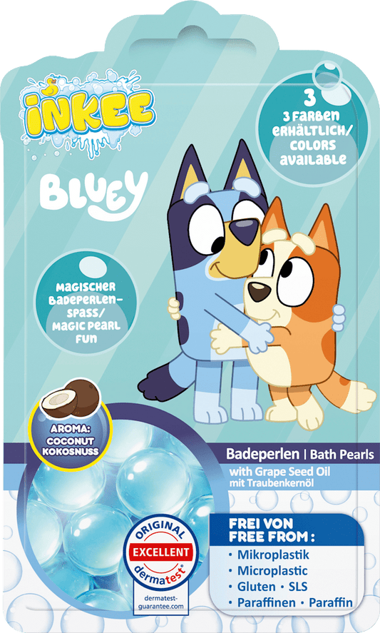 CRAZE Complément de bain pour enfants Plaisir magique des perles de bain Bluey, 8 pcs
