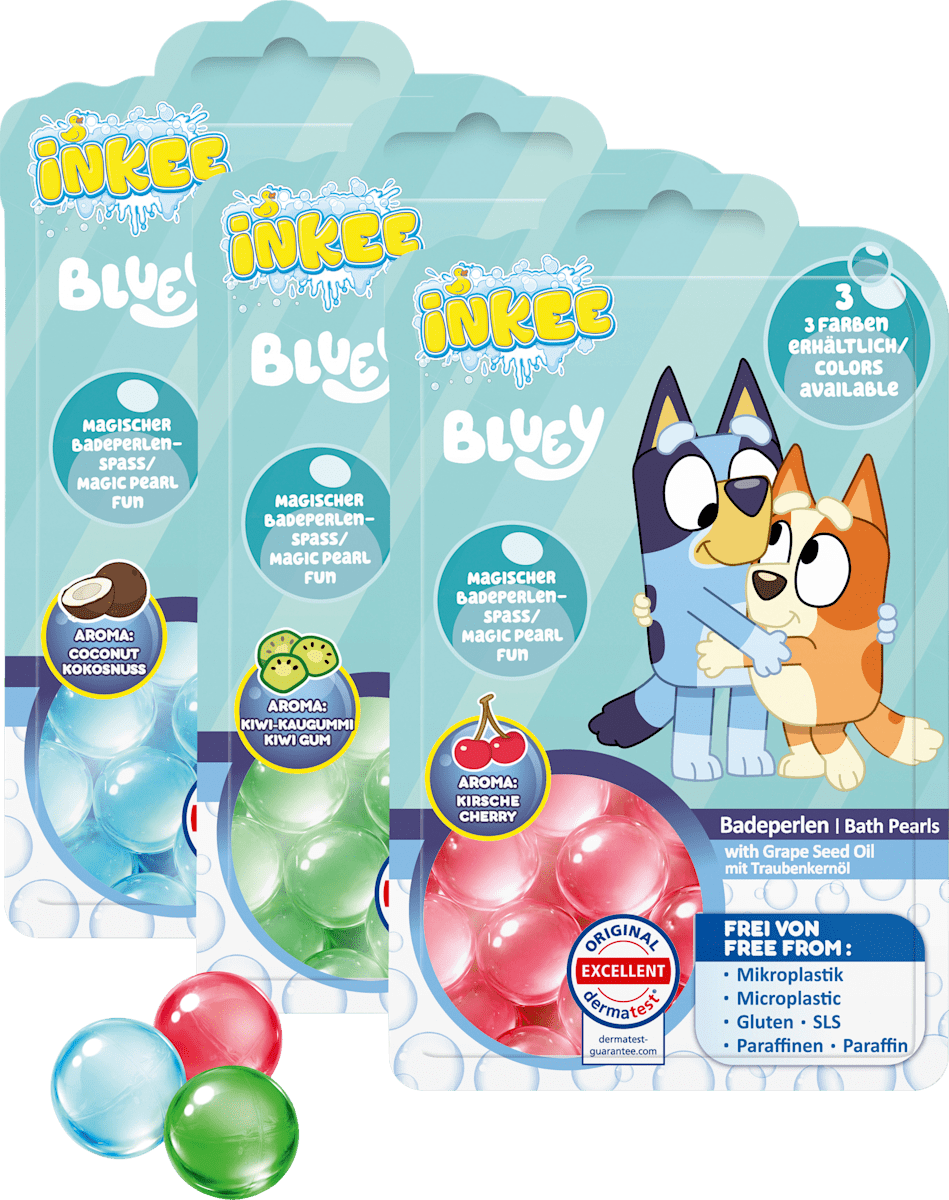 CRAZE Kinder Badezusatz Magischer Badeperlenspaß Bluey, 8 St