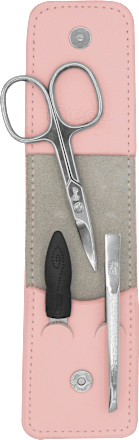 Manicure koffer leer 3-delig, 1 stuk