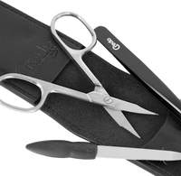 Maniküre-Etui Travel schwarz 3tlg., 1 St