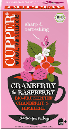 Früchtetee mit Cranberry & Himbeere (20 Beutel), 40 g