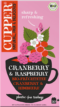 Früchtetee mit Cranberry & Himbeere (20 Beutel), 40 g