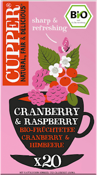 Früchtetee mit Cranberry & Himbeere (20 Beutel), 40 g