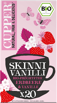 Früchtetee "Skinni Vanilli" mit Erdbeere & Vanille (20 Beutel), 40 g