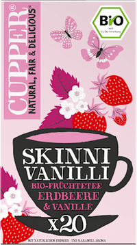 Früchtetee "Skinni Vanilli" mit Erdbeere & Vanille (20 Beutel), 40 g
