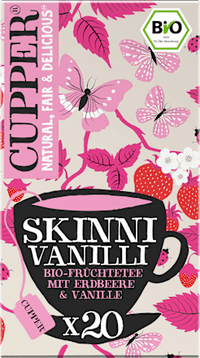 Vruchtenthee "Skinni Vanilli" met aardbei &amp; vanille (20 theezakjes), 40 g