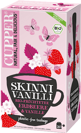 Früchtetee "Skinni Vanilli" mit Erdbeere & Vanille (20 Beutel), 40 g