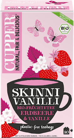 Früchtetee "Skinni Vanilli" mit Erdbeere & Vanille (20 Beutel), 40 g