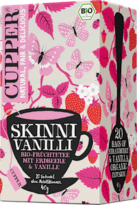 Früchtetee "Skinni Vanilli" mit Erdbeere & Vanille (20 Beutel), 40 g