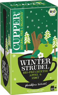Cupper Früchtetee, Winter Strudel mit Apfel & Zimt (20 Beutel), 50 g