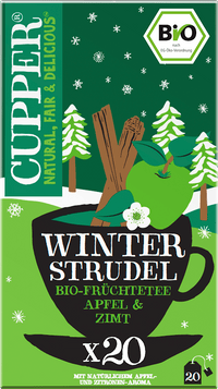 Cupper Früchtetee, Winter Strudel mit Apfel & Zimt (20 Beutel), 50 g