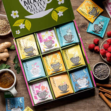 Cadeauset theeselectiebox 9 soorten (45 zakjes), 1 stuk