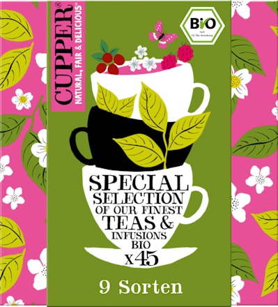 Cadeauset theeselectiebox 9 soorten (45 zakjes), 1 stuk