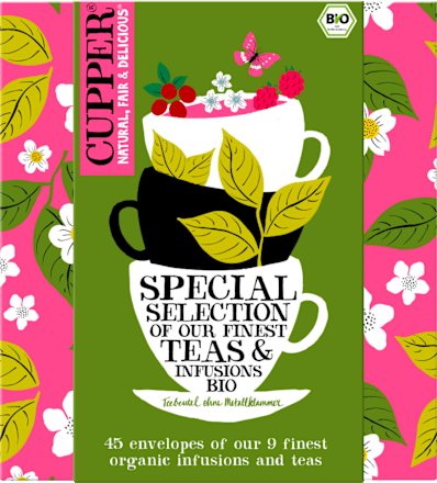 Cadeauset theeselectiebox 9 soorten (45 zakjes), 1 stuk