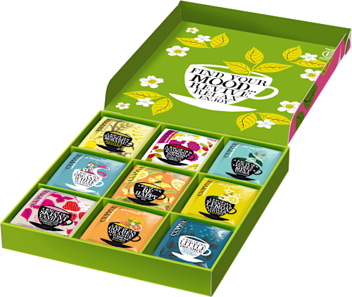 Cadeauset theeselectiebox 9 soorten (45 zakjes), 1 stuk