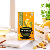 Kruidenthee "Be Happy" met citroen, kaneel, gember, zwarte peper (20 theezakjes), 40 g