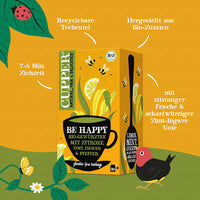 Gewürztee "Be Happy" mit Zitrone, Zimt, Ingwer, schwarzer Pfeffer (20 Beutel), 40 g