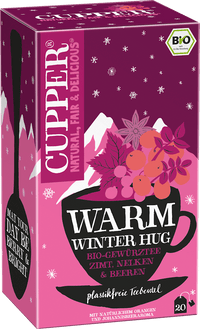 Cupper Gewürztee, Warm Winter Hug mit Zimt, Nelken & Beeren (20 Beutel), 40 g