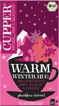Cupper Gewürztee, Warm Winter Hug mit Zimt, Nelken & Beeren (20 Beutel), 40 g