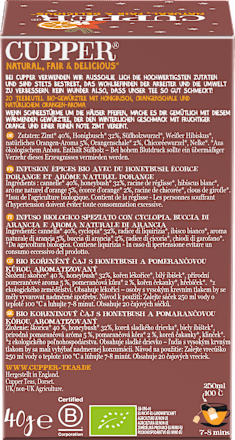 Winterse kruidensinaasappelthee met sinaasappel en kaneel (20 theezakjes), 40 g