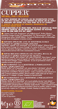 Winterse kruidensinaasappelthee met sinaasappel en kaneel (20 theezakjes), 40 g