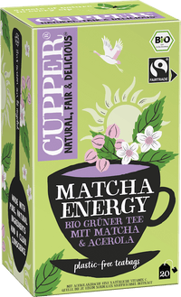 Cupper Grüner Tee,  Matcha Energy mit Matcha & Acerola (20 Beutel), 40 g