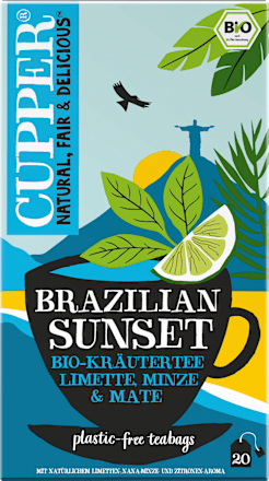 Kräutertee "Brazilian Sunset" mit Limette, Minze & Mate (20 Beutel), 40 g