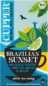 Kräutertee "Brazilian Sunset" mit Limette, Minze & Mate (20 Beutel), 40 g