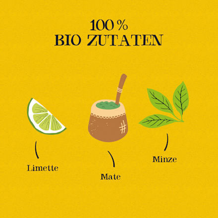 Kräutertee "Brazilian Sunset" mit Limette, Minze & Mate (20 Beutel), 40 g