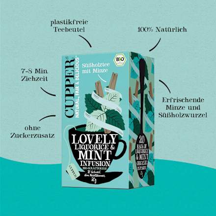 Kruidenthee met zoethout &amp; munt (20 zakjes), 30 g