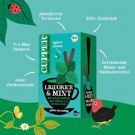 Kruidenthee met zoethout &amp; munt (20 zakjes), 30 g