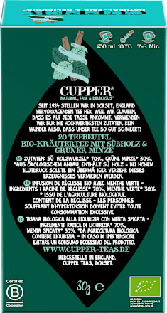 Kruidenthee met zoethout &amp; munt (20 zakjes), 30 g