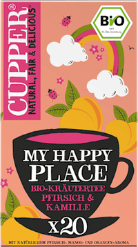 Kruidenthee "My Happy Place" met perzik &amp; kamille (20 theezakjes), 30 g