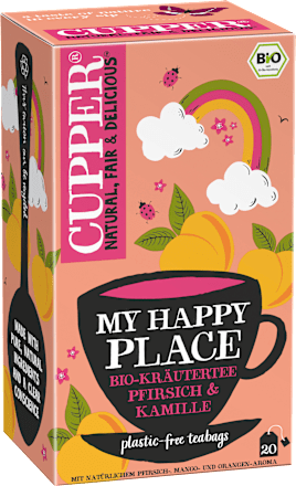 Kräutertee "My Happy Place" mit Pfirsich & Kamille (20 Beutel), 30 g