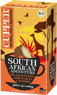 Kruidenthee "South African Adventure" met kaneel, cacao &amp; rooibos (20 theezakjes), 40 g