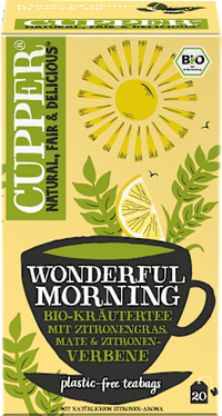 Kräutertee "Wonderful Morning" mit Zitronengras, Mate & Zitronenverbene (20 Beutel), 35 g