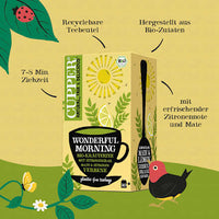 Kräutertee "Wonderful Morning" mit Zitronengras, Mate & Zitronenverbene (20 Beutel), 35 g
