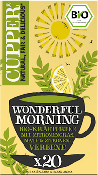 Kräutertee "Wonderful Morning" mit Zitronengras, Mate & Zitronenverbene (20 Beutel), 35 g