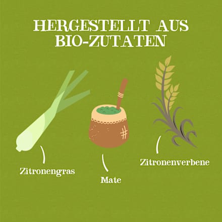 Kräutertee "Wonderful Morning" mit Zitronengras, Mate & Zitronenverbene (20 Beutel), 35 g