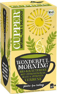 Kräutertee "Wonderful Morning" mit Zitronengras, Mate & Zitronenverbene (20 Beutel), 35 g