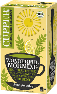 Kräutertee "Wonderful Morning" mit Zitronengras, Mate & Zitronenverbene (20 Beutel), 35 g