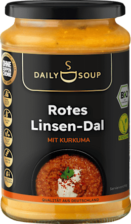 Suppe, rotes Linsen-Dal mit Kurkuma, 380 ml