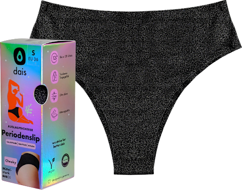 Periodenunterwäsche Slip Cheeky Glitzer Gr. M, 1 St dais