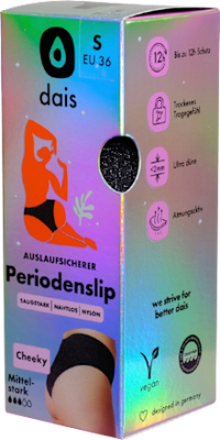 Periodenunterwäsche Slip Cheeky Glitzer Gr. M, 1 St dais